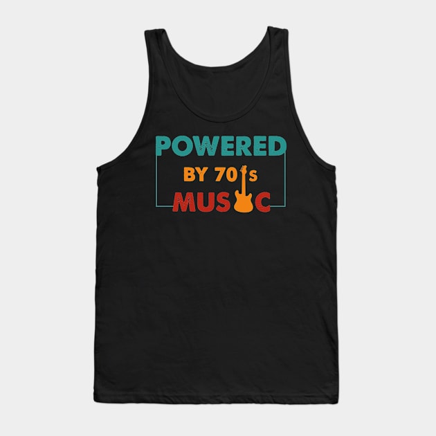 Powered by 70's Music vintage Tank Top by Aymoon05